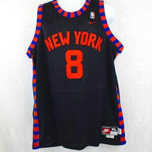 Rare NBA Latrell Sprewell #8 New York Knicks Nike Basketball Jersey (XL)